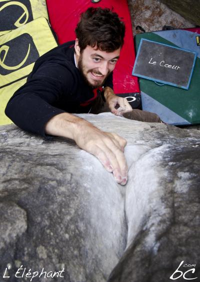 German climber in "Le Cœur"